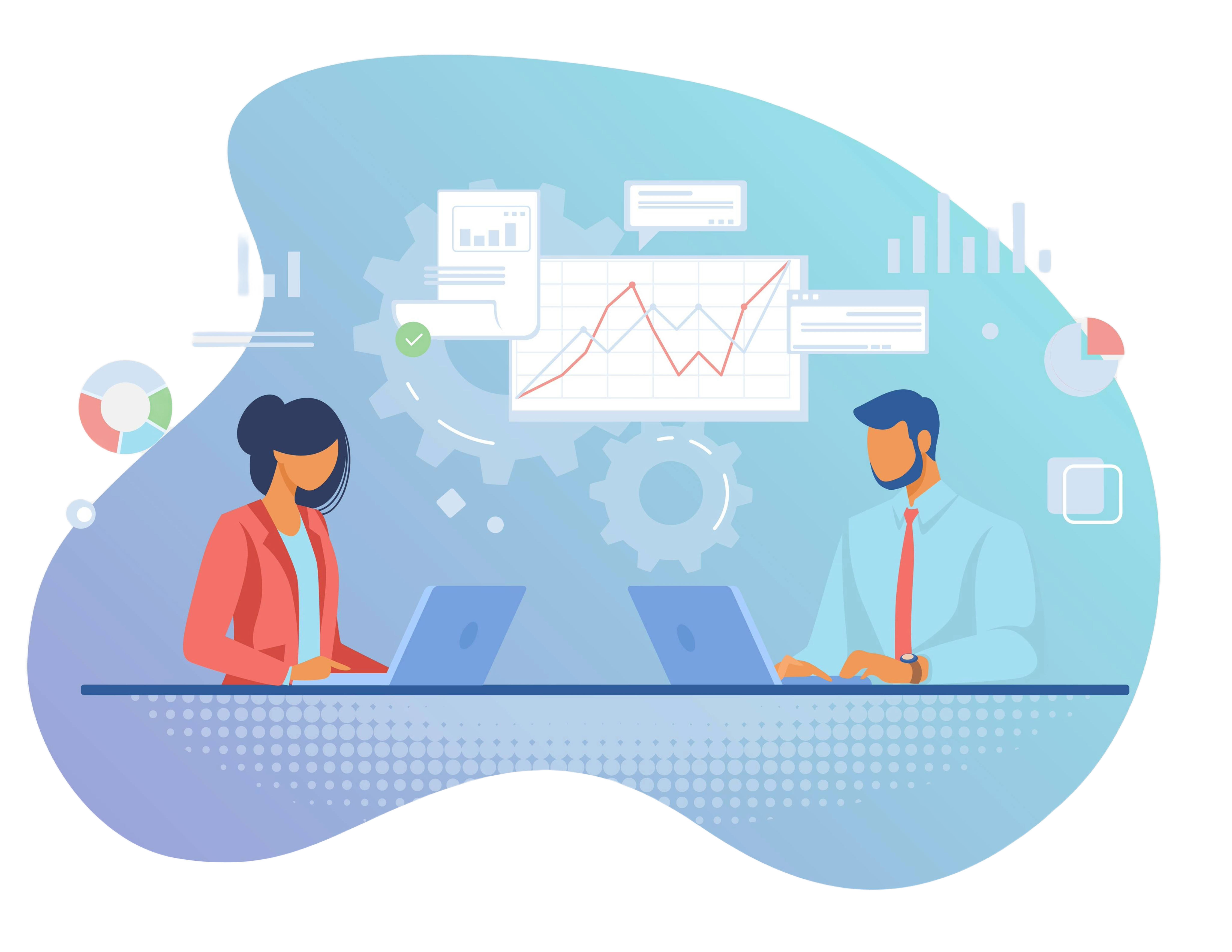 Sygna Team Analyzing Data